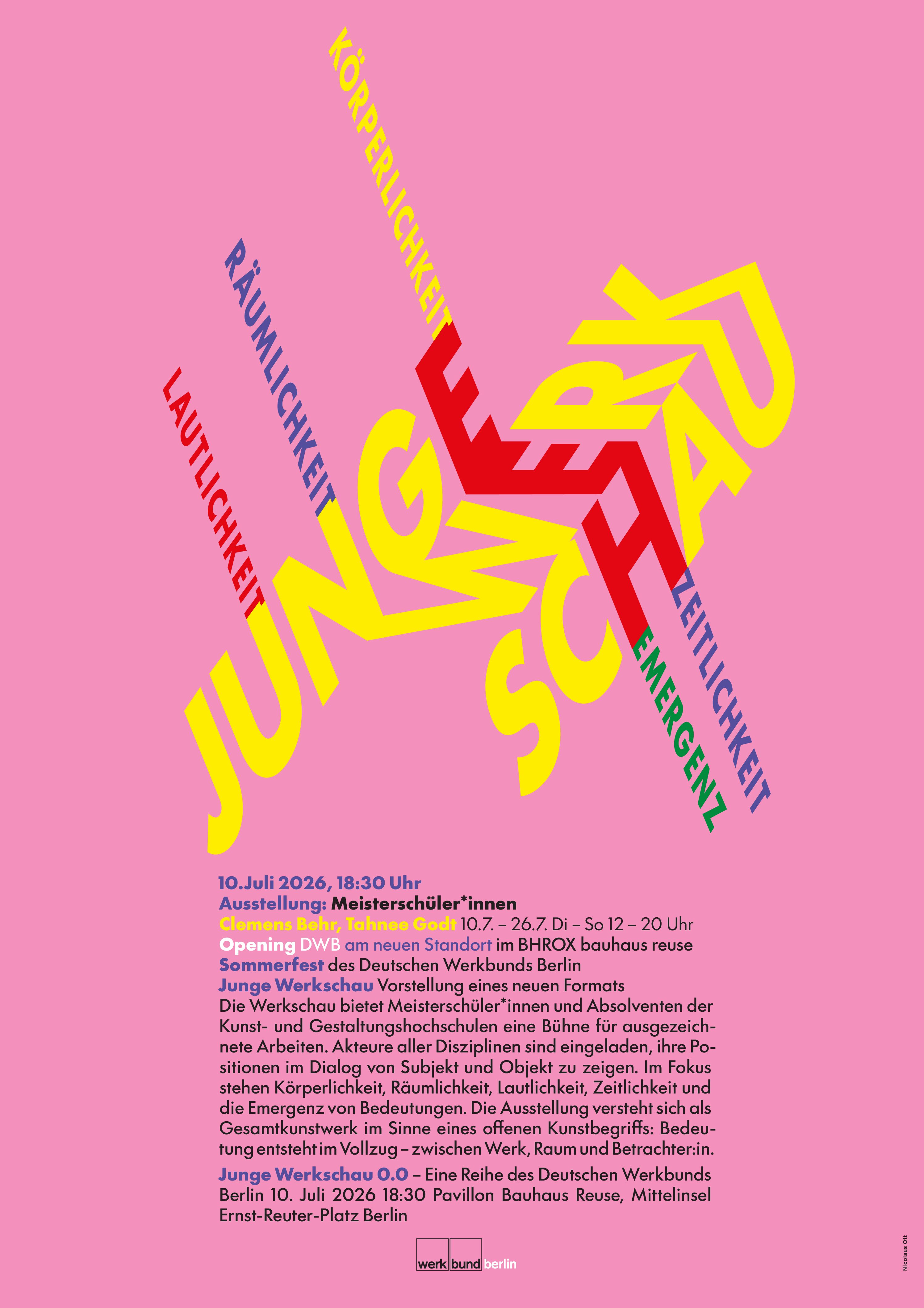 Junge Werkschau 0.0, 10. Juli 2026, 18:30 Uhr im bauhaus reuse